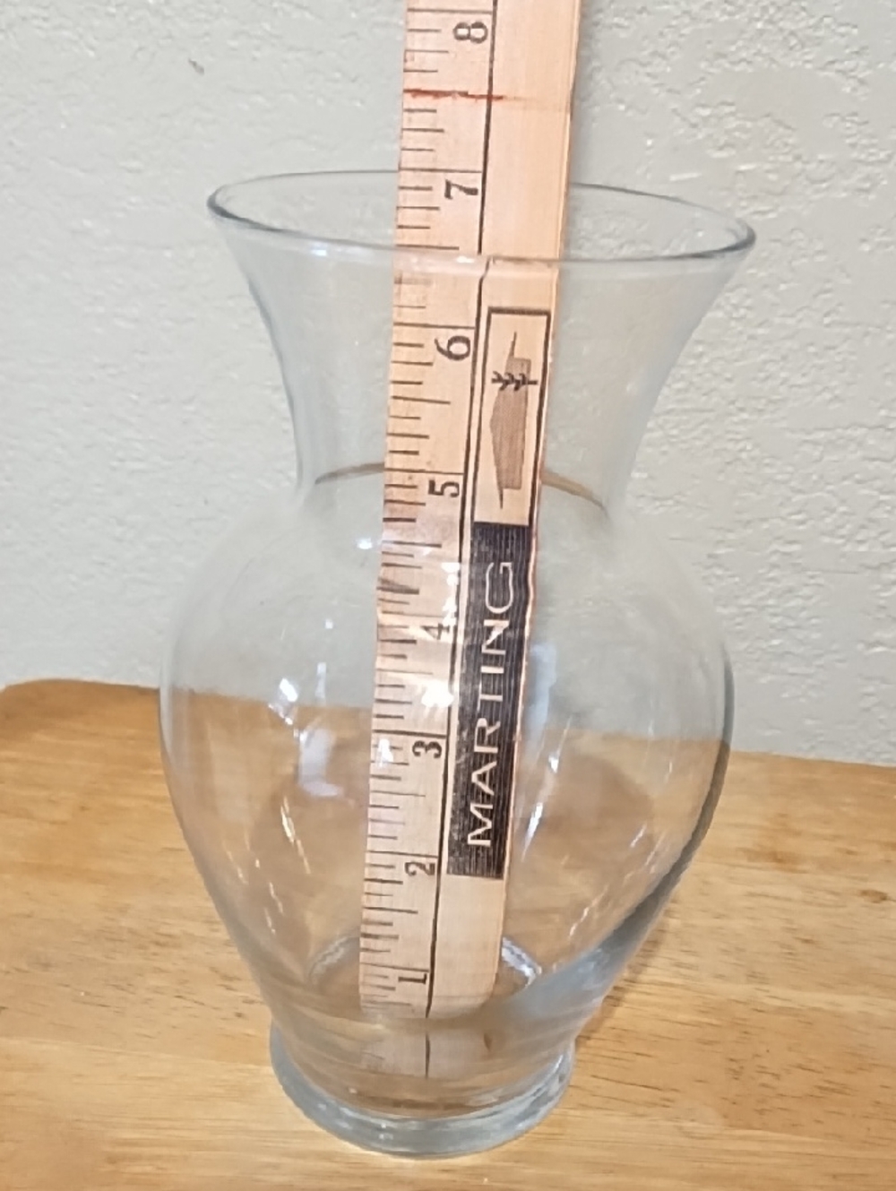 Clear Glass Decorative Vase - Clear - Picture 2 of 3
